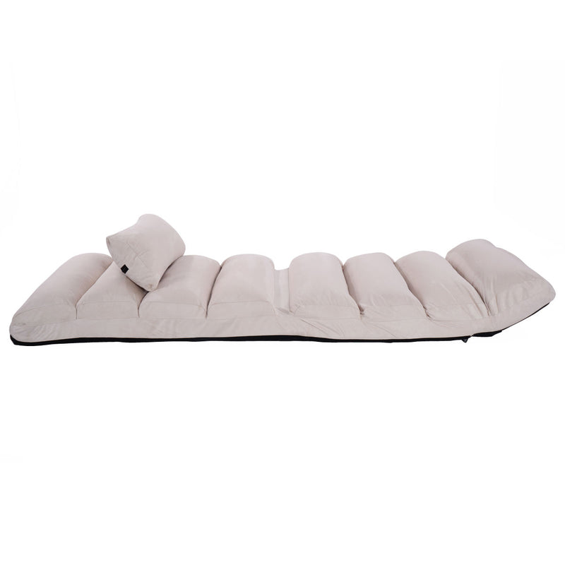 Folding Lazy Sofa Couch with Pillow