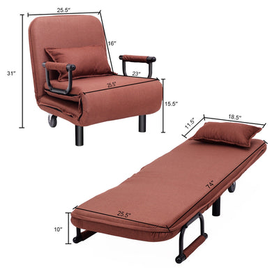 Convertible Folding Leisure Recliner Sofa Bed