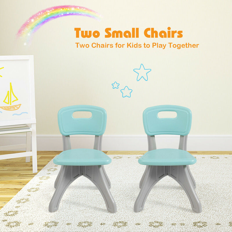 Children Kids Activity Table and Chair Set Play Furniture with Storage