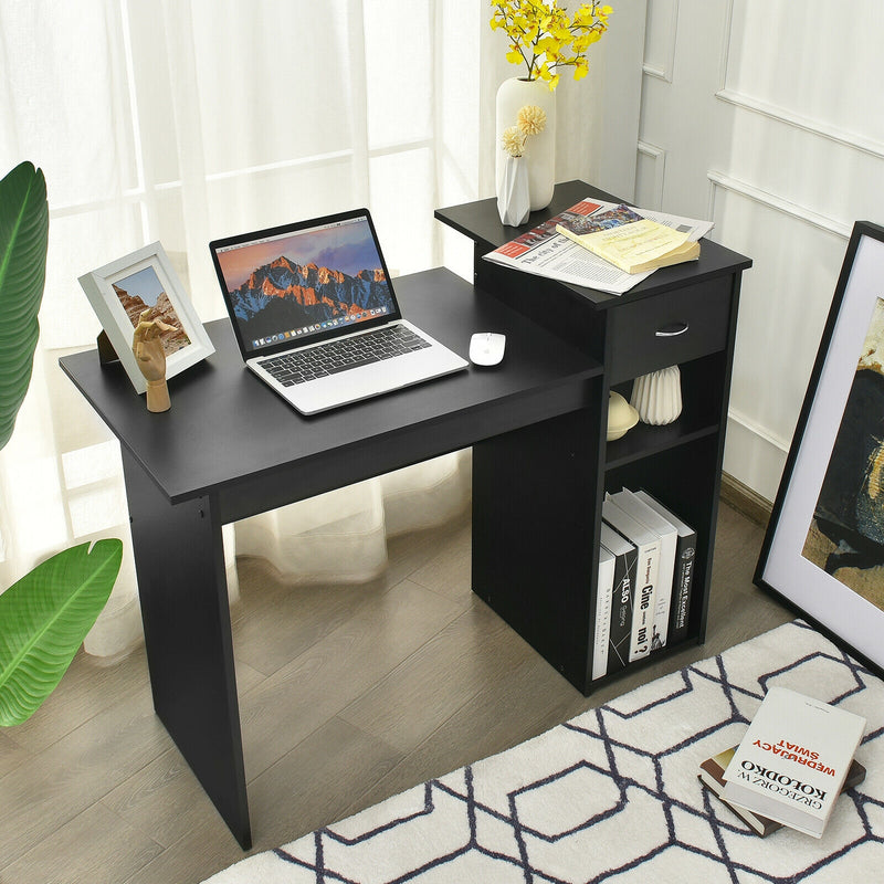 Computer Desk PC Laptop Table with Drawer and Shelf