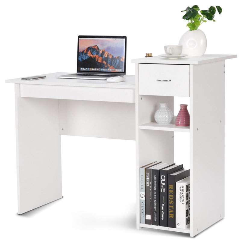 Computer Desk PC Laptop Table with Drawer and Shelf