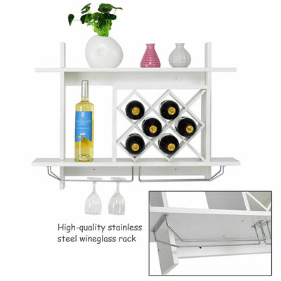 Wall Mount Wine Rack Organizer