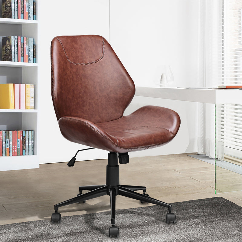 360° Rotation U-shaped Leather Office Chair with Adjustable Height