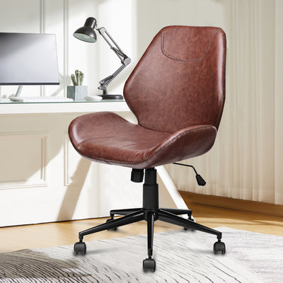 360° Rotation U-shaped Leather Office Chair with Adjustable Height