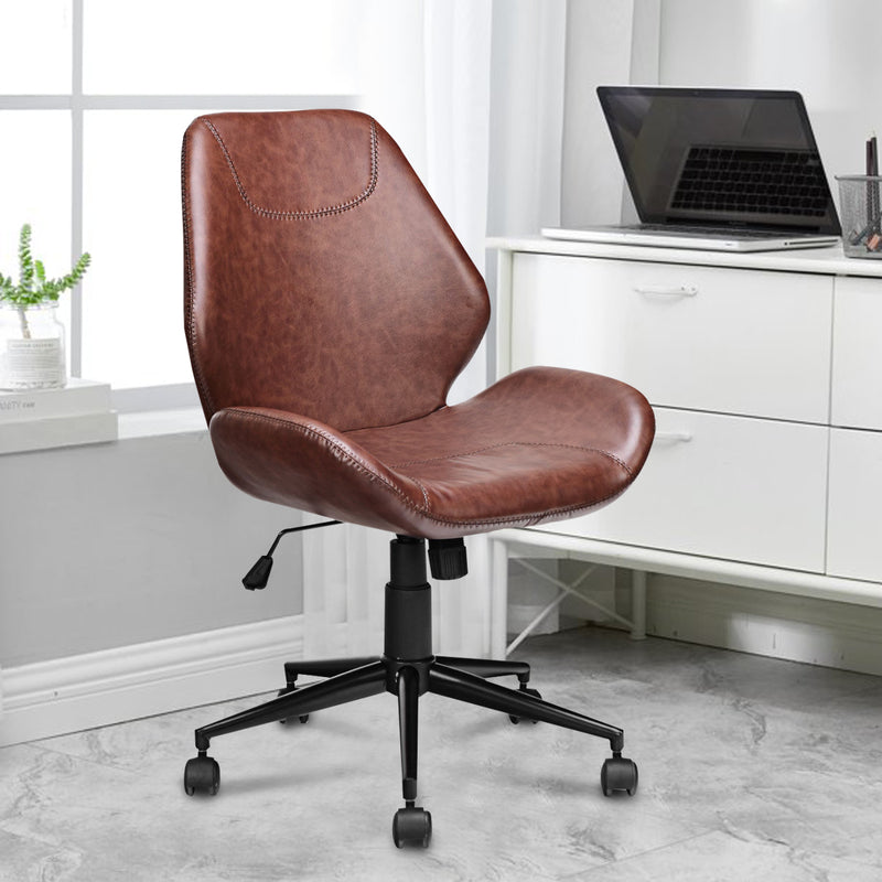 360° Rotation U-shaped Leather Office Chair with Adjustable Height