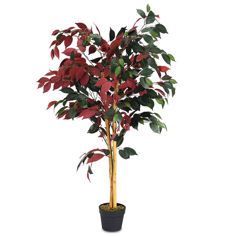 4-Feet Artificial Capensia Bush Indoor-Outdoor Leaves