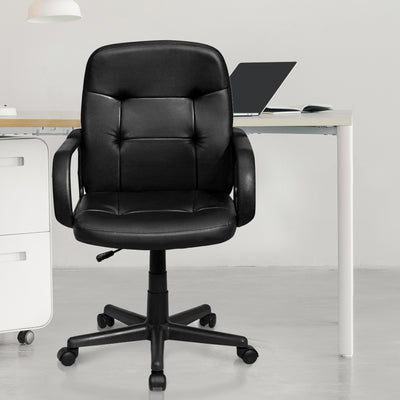 Ergonomic Mid-back Executive Office Chair Swivel Computer Chair