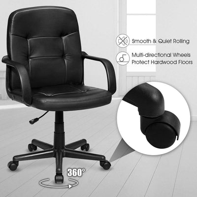 Ergonomic Mid-back Executive Office Chair Swivel Computer Chair