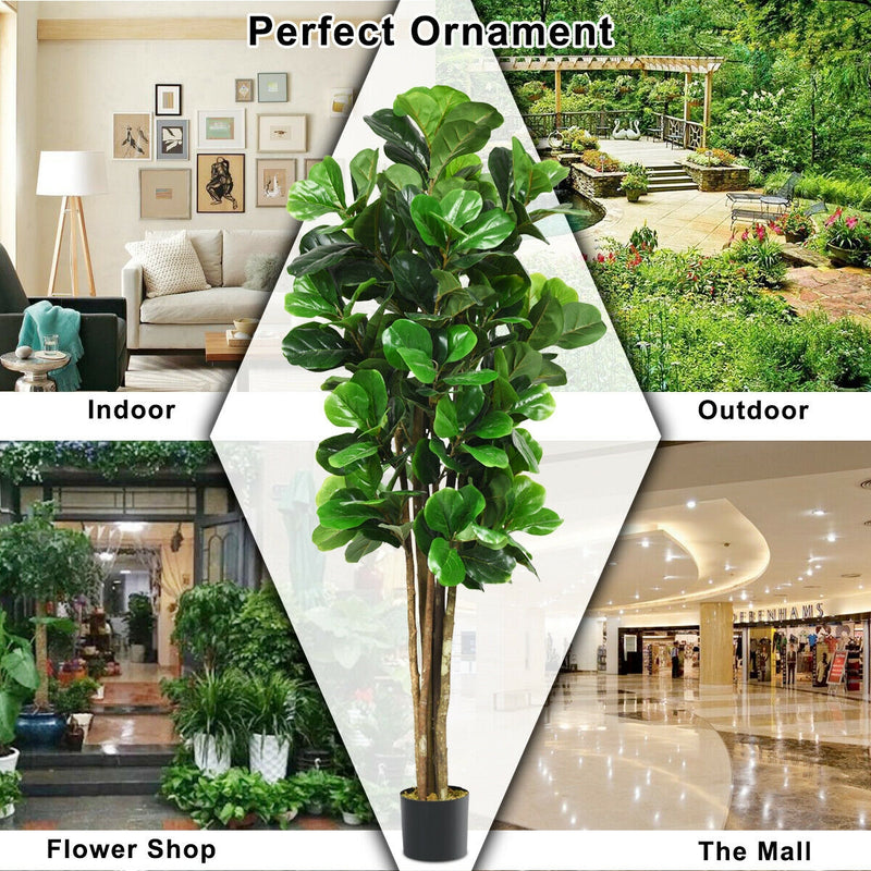 6 Ft Artificial Indoor-Outdoor Home Decorative Planter