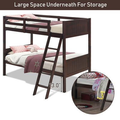 Wooden Bunk Beds Convertable 2 Individual Beds