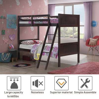 Wooden Bunk Beds Convertable 2 Individual Beds