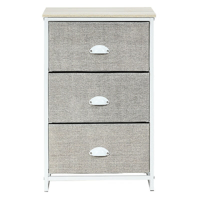 3-Drawer Removeable Rectangular Nightstand