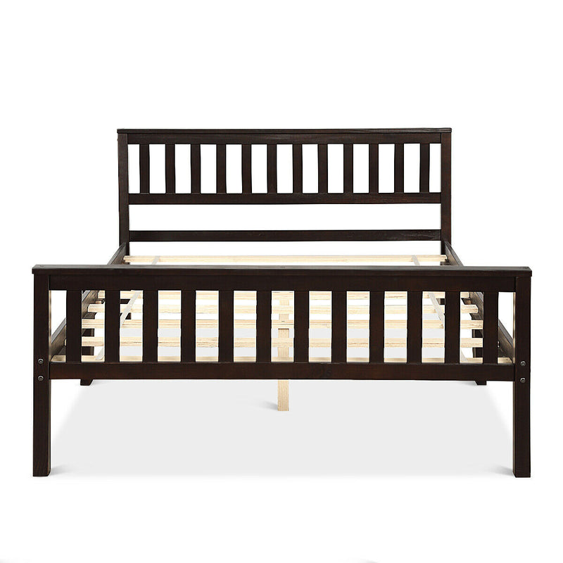 Wood Bed Frame Wood Slats Support Platform Full Size