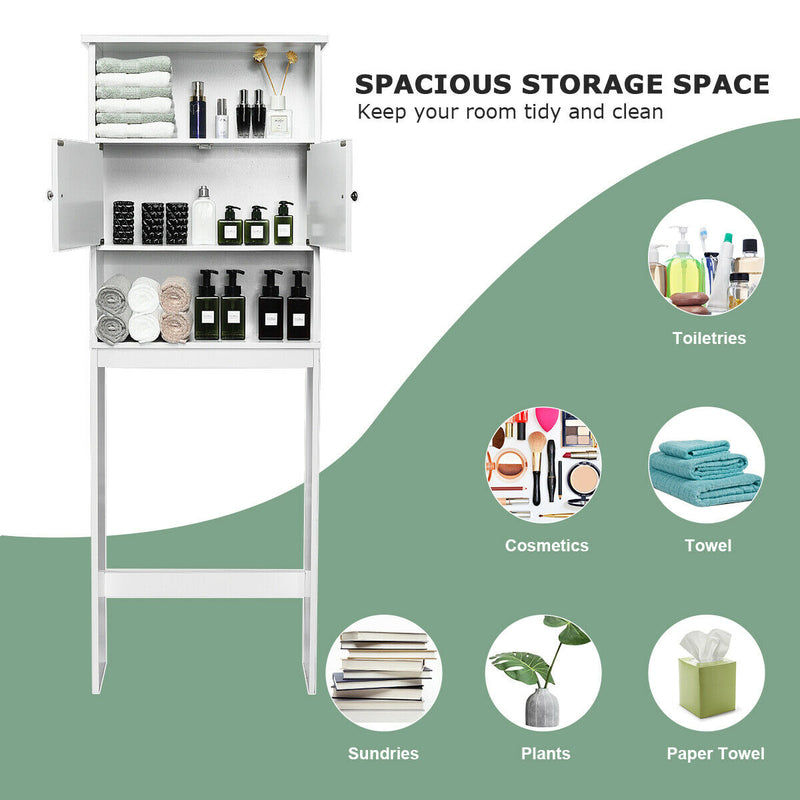 Multifunctional Bathroom Cabinet over-the-Toilet Shelf Storage Rack