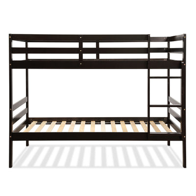 Hardwood Children Bunk Beds with Bed Ladder