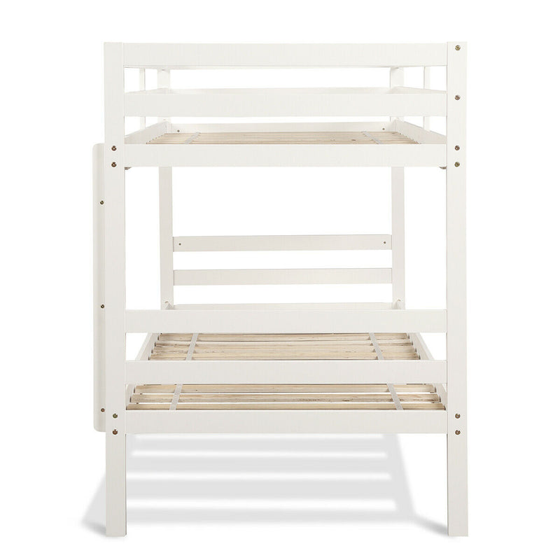 Hardwood Children Bunk Beds with Bed Ladder