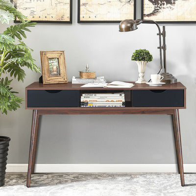 Computer Desk PC Laptop Writing Table with Drawers and Shelf