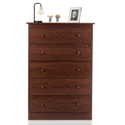 Freestanding Storage Cabinet Dresser with 5 Drawers