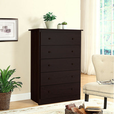 Freestanding Storage Cabinet Dresser with 5 Drawers