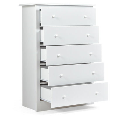 Freestanding Storage Cabinet Dresser with 5 Drawers