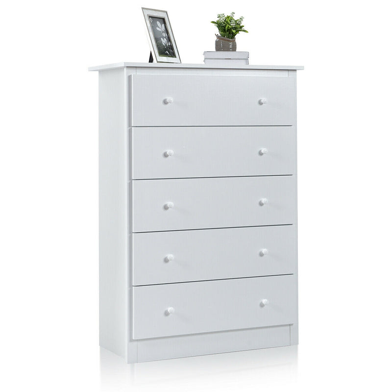 Freestanding Storage Cabinet Dresser with 5 Drawers