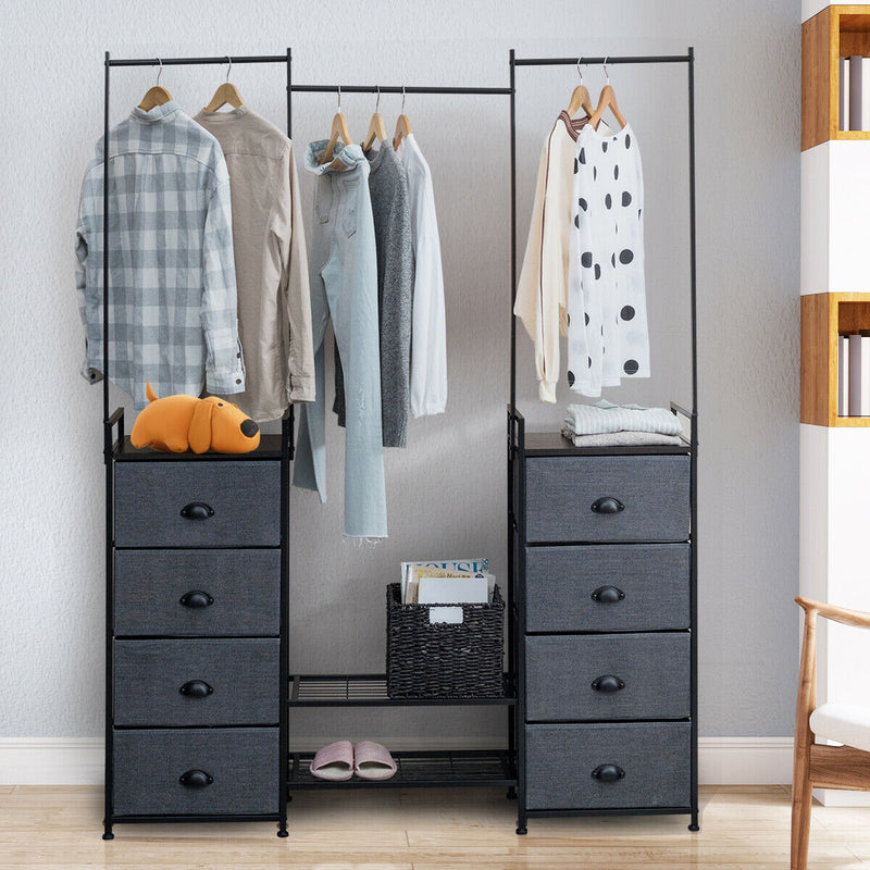 8-Drawer Fabric Dresser with Multi-functional Storage