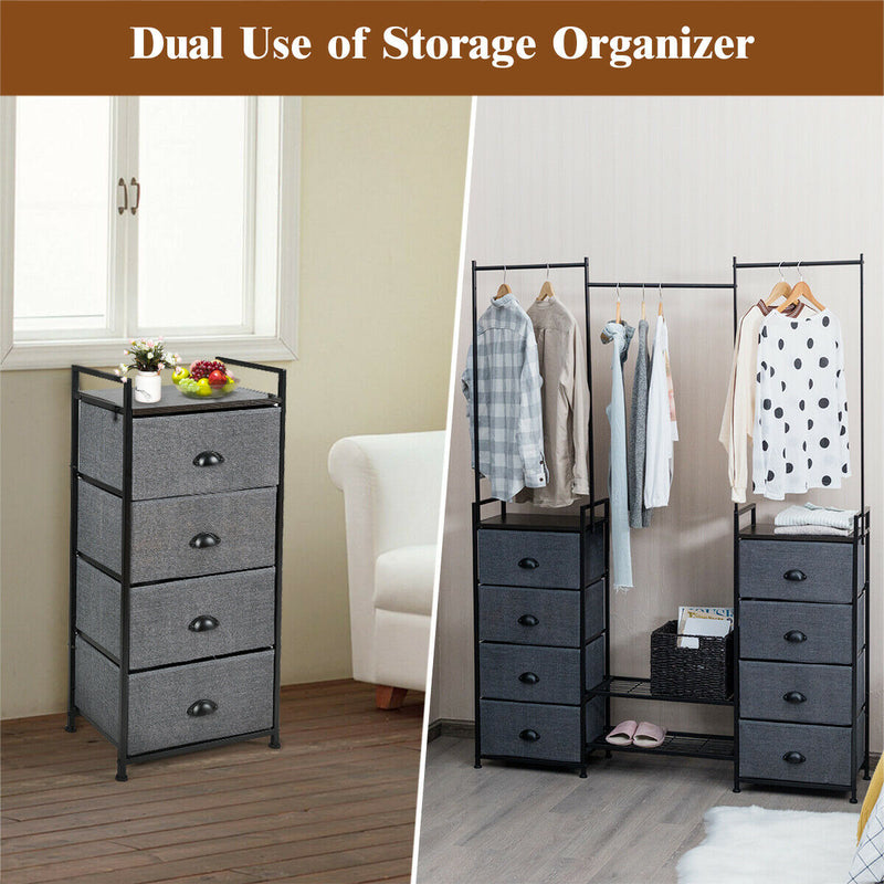 8-Drawer Fabric Dresser with Multi-functional Storage