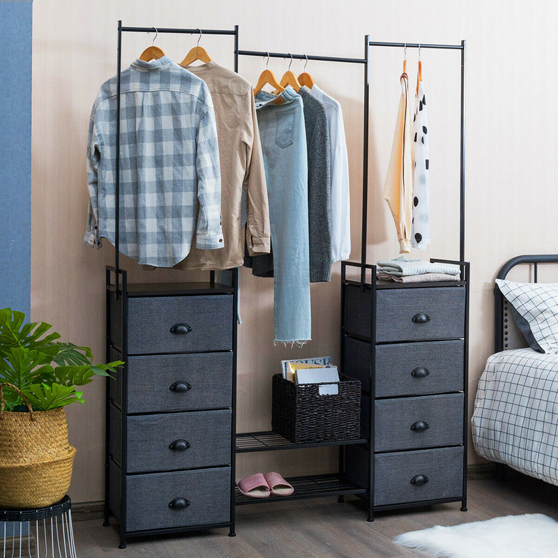 8-Drawer Fabric Dresser with Multi-functional Storage