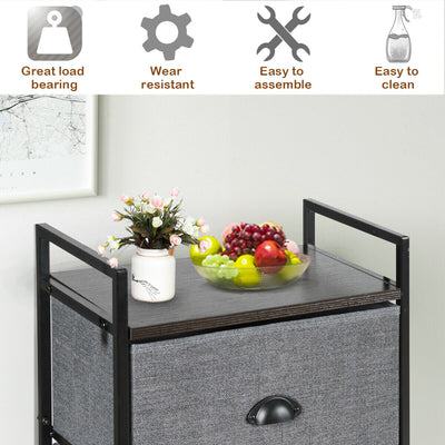 8-Drawer Fabric Dresser with Multi-functional Storage