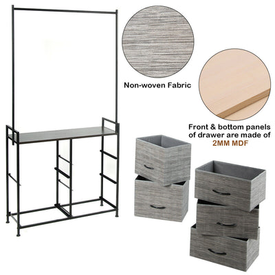 8-Drawer Fabric Dresser with Multi-functional Storage