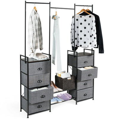 8-Drawer Fabric Dresser with Multi-functional Storage