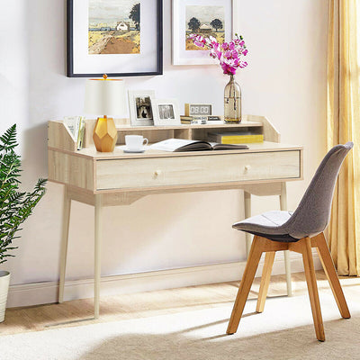 Writing Desk with Drawer Computer Wooden Desk