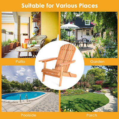 Eucalyptus Chair Foldable Outdoor Wood Lounger Chair