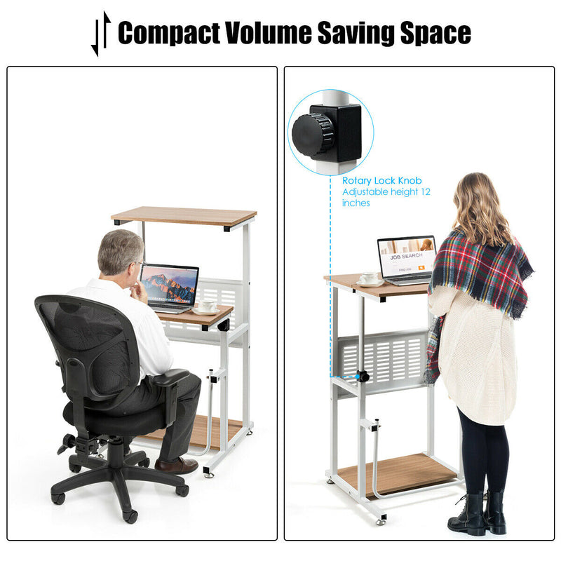 Height Adjustable Stand Up Desk Computer Workstation