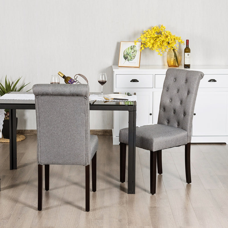 Set of 2 Tufted Dining Chair