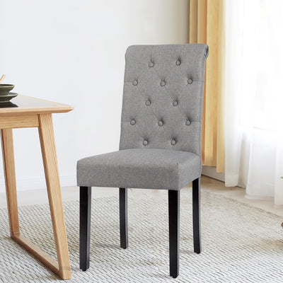 Set of 2 Tufted Dining Chair