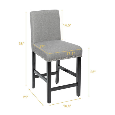 25'' Kitchen Chairs w/ Rubber Wood Legs