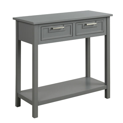 Console Table Cabinet with 2 Drawers and Storage Shelf