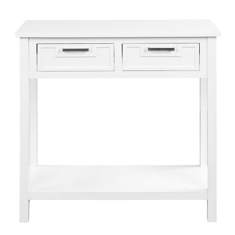 Console Table Cabinet with 2 Drawers and Storage Shelf