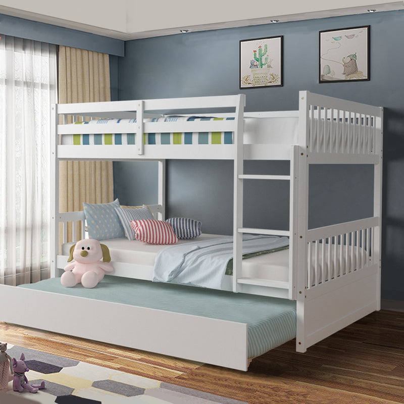 Full over Full Bunk Bed Platform Wood Bed