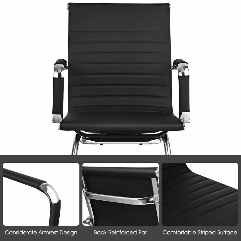 Set of 2 Office Guest Chairs Waiting Room Chairs