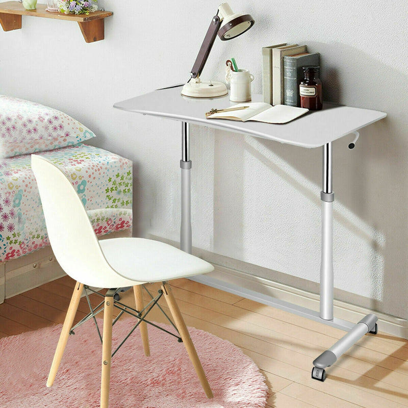 Height Adjustable Computer Desk Sit to Stand Rolling Notebook Table