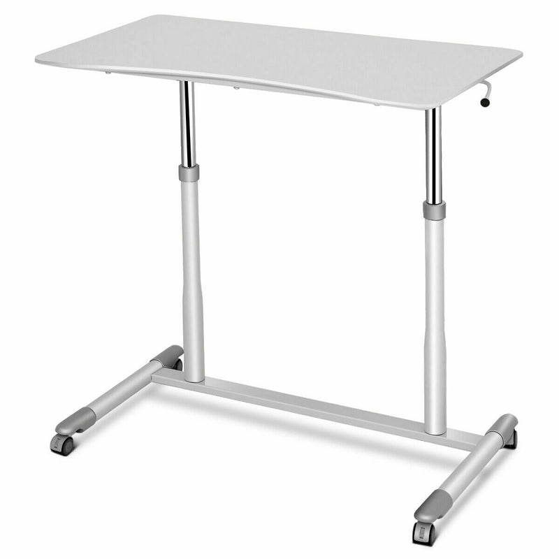 Height Adjustable Computer Desk Sit to Stand Rolling Notebook Table