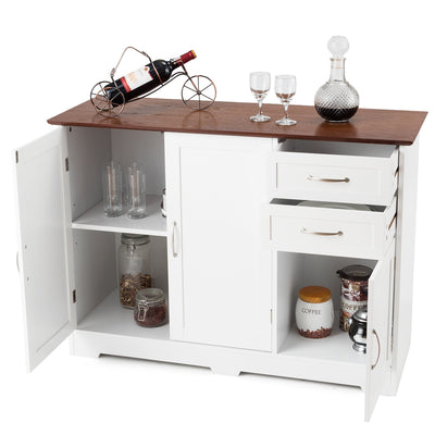 Freestanding Sideboard Storage Cabinet with Drawers