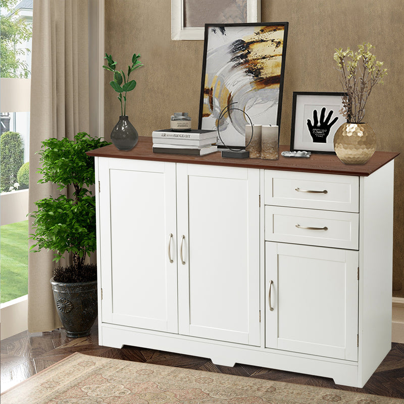 Freestanding Sideboard Storage Cabinet with Drawers