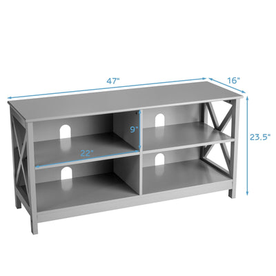 55" TV Stand with Cable Management