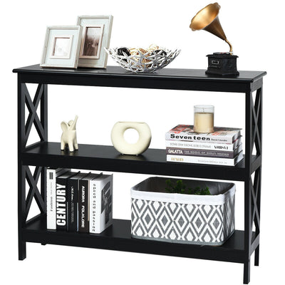 3-Tier Console X-Design Sofa Side Accent Table