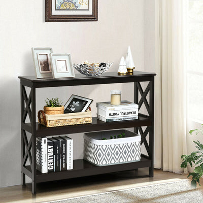 3-Tier Console X-Design Sofa Side Accent Table