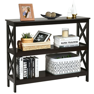 3-Tier Console X-Design Sofa Side Accent Table