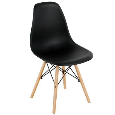 Set of 4 Modern DSW Dining Side Chair Wood Legs